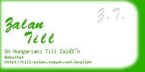 zalan till business card